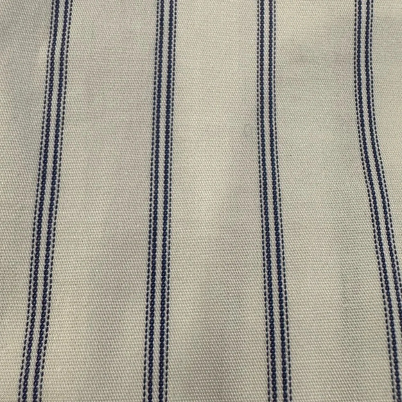 Zara Striped Button Front Dress Shirt Pin Striped Blue and White  SZ S Collared - Picture 4 of 5